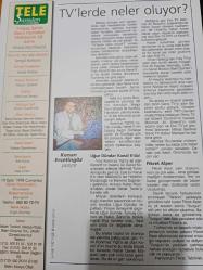 Tele Şamdan Dergisi - 19 Eylül 1998 - Sibel Can - Sergen Yalçın - İbrahim Erkal - Mahsun Kırmızıgül - Didem Taslan - Seray Sever - Ebru Gündeş - Özlem Yıldız -