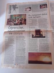 Cumhuriyet Haftasonu Gazetesi - 1 Kasım 2008 - Sayı 127 - Hatice Aslan Fotoğrafı - Nuri Bilge Ceylan - Üç Maymun Filmi - Kemandan Baleye Mazlum Çimen - Erkan Can - Ceyda Düvenci