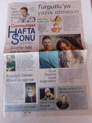 Cumhuriyet Haftasonu Gazetesi - 7 Kasım 2009 - Sayı 180 -Tolgahan Sayışman Fotoğrafı - Çayan Demirel Duvarlar Hala Kan Kusuyor - Bergamalı Galenos Allianoi'ye Çağırıyor - Selanik Festivali 50 Yaşında