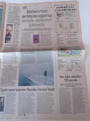 Cumhuriyet Haftasonu Gazetesi -Ekim 2009 - Gizem Soysaldı Fotoğrafı - Portakal'dan Yeni Dalga'ya Selam - Nilüfer Açıkalın Zaman Benden İntikam Alıyor - Serseri Aşıklar