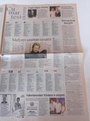 Cumhuriyet Haftasonu Gazetesi -Ekim 2009 - Gizem Soysaldı Fotoğrafı - Portakal'dan Yeni Dalga'ya Selam - Nilüfer Açıkalın Zaman Benden İntikam Alıyor - Serseri Aşıklar