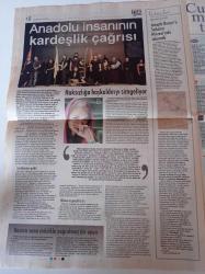 Cumhuriyet Haftasonu Gazetesi - 26 Eylül 2009 - Sayı 174 - Ersen Özpirinççi Ben Onu Yetiştirdim O da Beni - Erzurum'un Da Taşı Toprağı Altın - Sokak Modası Popüler Modayı Döver