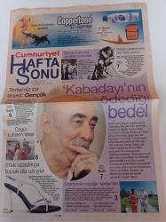 Cumhuriyet Haftasonu Gazetesi - 23  Haziran 2007 - Sayı 56 - Şener Şen Fotoğrafı - Kabadayı'nın Ödediği Bedel - Mağara Adamından Bile Daha Geriyiz - Tertemiz Bir Enerji Gençlik