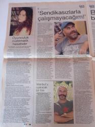 Cumhuriyet Haftasonu Gazetesi - 19 Temmuz 2008 - Sayı 112 - Ezel Akay Cahil Yönetmen Çok - Deniz Türkali - Joker Filmi - Hollywood'un Küçük Sırlarının En Kirlisi