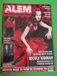 Alem Magazin Dergi 24 Ekim 2001 Tarkan,Tom Cruise,Nicolas Kidman,İmren Aykut,Sema Çelebi,Neşe erberk,Zerrin Bilmer,Banu Aksoy,Ayşe Soysal,Semra Tümen,Candan kıramer,Feryal gulman,Cem boynerFaruk sarac