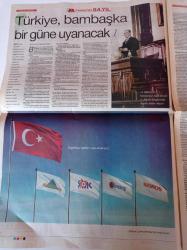 Cumhuriyet 84. Yıl Gazetesi - 29 Ekim 2007 - Mustafa Kemal Atatürk Fotoğrafı - Arkadaşlar Yarın Cumhuriyeti İlan Ediyoruz - Türkiye Bambaşka Bir Güne Uyanacak - KO Adaylığını Erzurum'dan - Ya Meclis Kemalist Olursa