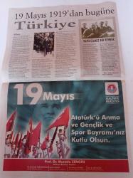 Cumhuriyet Gençlik Gazetesi - 19 Mayıs 2010 - 19 Mayıs 1919 Gençlik Ve Spor Bayramı - Samsun'dan Önce Bilinmeyen Altı Ay - Mustafa Kemal Atatürk Fotoğrafı - Vazgeçilmez Bir Rehber- 19 Mayıs 1919'dan Bugüne Türkiye