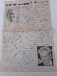 Cumhuriyet Bulmaca Gazetesi - 29 Ağustos 2004- Sayı 962- Sharon Stone - Clint Eastwood - Armağanlı Bulmaca - Heceli Akrostiş - Kare Bulmaca -Heceli Bulmaca - Sözcük Avı Bulmaca