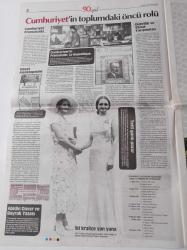 Cumhuriyet 90. Yıl Gazetesi - 7 Mayıs 2014 - Mustafa Kemal Atatürk - 90 Yıllık Yolculuk Bir Gazete 3 Dönem - 1924-1954- Yunus Nadi - Yeni Gün'den Cumhuriyet'e- Devrimler Ve Cumhuriyet - Atatürk Cumhuriyet'e Borç Veriyor - Leyla Uşaklıgil - Kadın Hakları