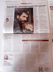 Cumhuriyet Pazar Gazetesi - 16 Mart 2014 - Sayı 1460 - Didem Balçın Ve Barış Atay Fotoğrafı - Redhack - Kıvanç Tatlıtuğ - Kenan İmirzalıoğlu - Karşı Lig Başka Bir Futbol Mümkün