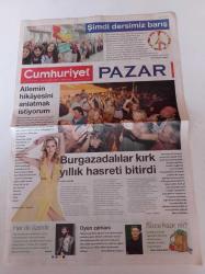 Cumhuriyet Pazar Gazetesi - 2 Eylül 2012 - Sayı 1380 - Didem Soydan Fotoğrafı - Ailemin Hikayesini Anlatmak İstiyorum - Mehmet Erdem - Şimdi Dersimiz Barış - Burgazadalılar Kırk Yıllık Hasreti Bitirdi