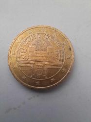 2002 50 EURO CENT AVUSTURYA NADİR KOLEKSİYONLUK