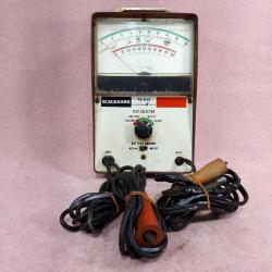 VINTAGE BLACKHAWK TE-413 TEST SELECTOR MADE IN BELGIUM OTO ELEKTRİK ÖLÇÜM ALETİ