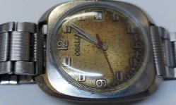 İSVİÇRE ANTİK ORALLİ MARKA KURMALI BAKIMLI MUHTEŞEM ORİJİNAL SÜPER TAKVİMLİ KOL SAATİ H1A2R1 NADİR