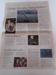 Cumhuriyet Pazar Gazetesi - 23 Kasım 2008 - Sayı 1183 - Mercan Dede Fotoğrafı - Ney Benim Nefesim - Hangi Avrupa Hangi Kültür - BUSİAD Başkanı Ali İhsan Yeşilova - Deli Ayten Heykeli