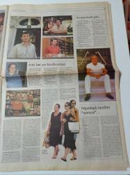 Cumhuriyet Pazar Gazetesi - 15 Ağustos 2004 - Sayı 960 - Arzu Yanardağ - Babam Can Yücel - Tarih Vakfı - Barışa Rock Ya Da Rock'n Coke