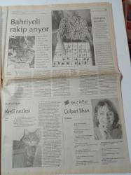 Cumhuriyet Pazar Gazetesi - 15 Ağustos 2004 - Sayı 960 - Arzu Yanardağ - Babam Can Yücel - Tarih Vakfı - Barışa Rock Ya Da Rock'n Coke
