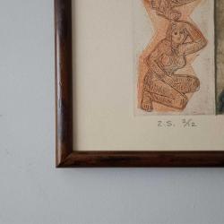 Mustafa Aslıer İmzalı Özgün Baskı Resim