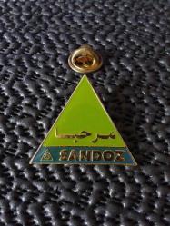 SANDOZ PIN ROZET. ÇOK NADİR.