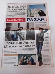 Cumhuriyet Pazar Gazetesi - 10 Ekim 2010 - Sayı 1281 - Okan Bayülgen Fotoğrafı - Genç Oyuncu Sezin Akbaşoğulları - Mehmet Aslantuğ - Arzum Onan - Ali Ağaoğlu
