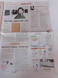 Cumhuriyet Pazar Gazetesi - 10 Ekim 2010 - Sayı 1281 - Okan Bayülgen Fotoğrafı - Genç Oyuncu Sezin Akbaşoğulları - Mehmet Aslantuğ - Arzum Onan - Ali Ağaoğlu