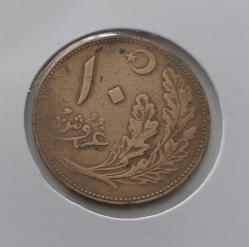 Efemera - 1342 (1926) BRONZ 10 KURUŞ OSMANLI SON DÖNEM ORİJİNAL Ş1CC2R NADİRDİR - kitantik - kitaLog