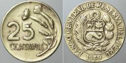Efemera - PERU 25 CENTAVOS 1969 - kitantik - kitaLog