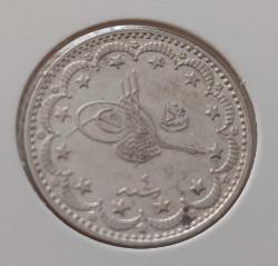 GÜMÜŞ 5 KURUŞ 1327-4 SULTAN MEHMET REŞAT DÖNEMİ ORİJİNAL ÇİLL ÖÖ2AA1 ÇOK NADİR