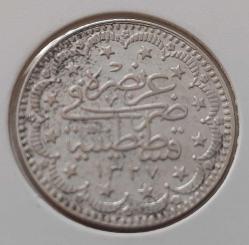 GÜMÜŞ 5 KURUŞ 1327-4 SULTAN MEHMET REŞAT DÖNEMİ ORİJİNAL ÇİLL ÖÖ2AA1 ÇOK NADİR