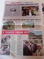 Cumhuriyet Yerel Yönetimler Gazetesi - 30 Eylül 2012 - Bakırköy Belediyesi - Bakırköy Belediye Başkanı Ateş Ünal Erzen - Bakırköy'ün Ayrıcalığı Bakkart- Kemal Kılıçdaroğlu - En Büyük Botanik Parkı İçin Geri Sayım