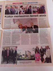 Cumhuriyet Yerel Yönetimler Gazetesi - 30 Eylül 2012 - Bakırköy Belediyesi - Bakırköy Belediye Başkanı Ateş Ünal Erzen - Bakırköy'ün Ayrıcalığı Bakkart- Kemal Kılıçdaroğlu - En Büyük Botanik Parkı İçin Geri Sayım