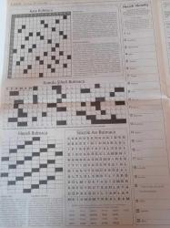 Cumhuriyet Bulmaca Gazetesi - 9 Ocak 2005 - Sayı 981 - Ahmet Ümit - Kartal Tibet - Orhan Gencebay - Lale Mansur - Haldun Taner - Uluslararası Af Örgütü