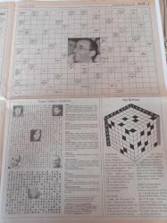 Cumhuriyet Bulmaca Gazetesi - 9 Ocak 2005 - Sayı 981 - Ahmet Ümit - Kartal Tibet - Orhan Gencebay - Lale Mansur - Haldun Taner - Uluslararası Af Örgütü