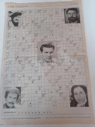 Cumhuriyet Bulmaca Gazetesi - 9 Ocak 2005 - Sayı 981 - Ahmet Ümit - Kartal Tibet - Orhan Gencebay - Lale Mansur - Haldun Taner - Uluslararası Af Örgütü