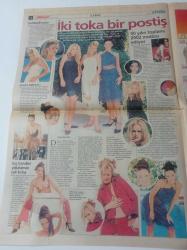 Milliyet Vitrin Gazetesi - 20 Ekim 2001 - Sayı 256 - Genç Kızlara Özel Christian Dior - Dünya Kuaför Şampiyonu Mario Krankl - Manken Allen Simone Ve Eva Fotoğrafı - Meme Kanseri