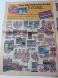 Milliyet Vitrin Gazetesi - 28 Kasım 1998 - Sayı 105 - Şarkıcı Yaşar Fotoğrafı - İtalya Out ABD İn - 1998 Yılı Market Fiyatları - Ralp Lauren - Calvin Klein - Tommy Hilfiger