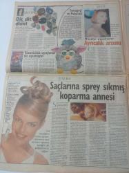 Milliyet Vitrin Gazetesi - 28 Kasım 1998 - Sayı 105 - Şarkıcı Yaşar Fotoğrafı - İtalya Out ABD İn - 1998 Yılı Market Fiyatları - Ralp Lauren - Calvin Klein - Tommy Hilfiger