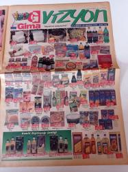 Milliyet Vitrin Gazetesi - 18 Temmuz 1998 - Sayı 86 - Antikacı Şerif Özkılıç - Dört Mevsim İndirimi - Gima Market - Ferre - Calvin Klein - Mudo - Vakko - Nora Romi