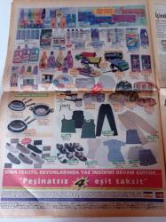 Milliyet Vitrin Gazetesi - 18 Temmuz 1998 - Sayı 86 - Antikacı Şerif Özkılıç - Dört Mevsim İndirimi - Gima Market - Ferre - Calvin Klein - Mudo - Vakko - Nora Romi