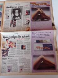 Milliyet Vitrin Gazetesi - 18 Temmuz 1998 - Sayı 86 - Antikacı Şerif Özkılıç - Dört Mevsim İndirimi - Gima Market - Ferre - Calvin Klein - Mudo - Vakko - Nora Romi