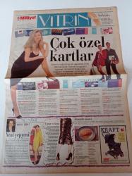 Millîyet Vitrin Gazetesi - 22 Mart 1997 - Sayı 17 - Benetton - Vakkoroma - Mudo- Hotiç -Harika Pazar Sunucusu Nil Pınar İnanoğlu Fotoğrafı