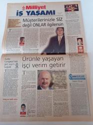 Milliyet İş Yaşamı Gazetesi - 4 Kasım 2001 - Krizi Aşmanın Stratejik Yolu - Ürünle Yaşayan İşçi Verim Getirir-- Netpa Genişliyor - Kalite Kongresinde Geri Sayım Başladı
