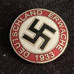 İKİNCİ DÜNYA SAVAŞI NAZİ ALMANYASI PARİT ROZETİ ERWACHE DEUCHE