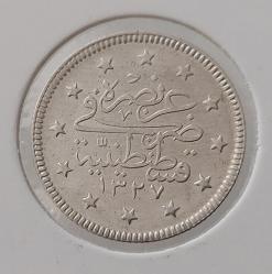 GÜMÜŞ 2 KURUŞ 1327-2 SULTAN MEHMET REŞAT DÖNEMİ ORİJİNAL ÇİLL P1TT2R ÇOK NADİR