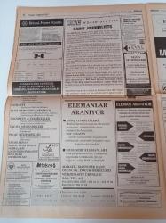 Milliyet İş Yaşamı Ve İnsan Kaynakları Gazetesi - 11 Mayıs 1997 - Sayı 23 - Türk Hava Yolları Pazarlama Başkanı Aliye Alptekin Çalışan Annelere Sesleniyor- Gelişim Ve Meslek Fuarı - TRİSAD Atakta - Medline Mobil Sağlık Hizmetleri