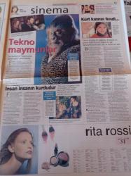 Milliyet Cumartesi Gazetesi - 20 Ekim 2001 - Aşkın Nur Yengi Fotoğrafı - Bütün Kadınlar Dedektiftir - Bilgisayarla Seks Teknolojisi Geliyor - Levent Yüksel - Zuhal Olcay - Haluk Bilginer - Bob Marley