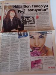 Milliyet Pazar Gazetesi - 11 Kasım 2001 - Son Tango İstanbul'da - Marlon Brando ve Maria Schneider Ünlü Sevişme Sahnesi - Yıldırım Mayruk Fotoğrafı - Ayşe Arman - Biri Bizi Gözetliyor - Kırmızı Değirmen Efsanesi