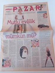 Milliyet Pazar Gazetesi - 27 Nisan 1997 - Sayı 23 -  Arzum Onan Fotoğrafı - Mutlu Evlilik Mümkün Mü - Alibeyköy Hastanesi - Erkin Koray - Meral Akşener - Bülent Ersoy - Claudia Schiffer