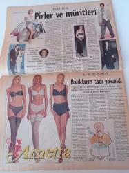 Milliyet Pazar Gazetesi - 27 Nisan 1997 - Sayı 23 -  Arzum Onan Fotoğrafı - Mutlu Evlilik Mümkün Mü - Alibeyköy Hastanesi - Erkin Koray - Meral Akşener - Bülent Ersoy - Claudia Schiffer