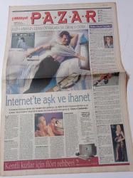 Milliyet Pazar Gazetesi - 2 Şubat 1997 - Sayı 11 -Eşcinsel olacaksın dediler,okey dedim:Mert Savaş- Güzin Abla'nın Dijital Ortamlara Da Girmesi Gerek - İnternette Aşk Ve İhanet - Billur Kalkavan - Stella Tennant - Ozan Orhon - Neslihan Yargıcı